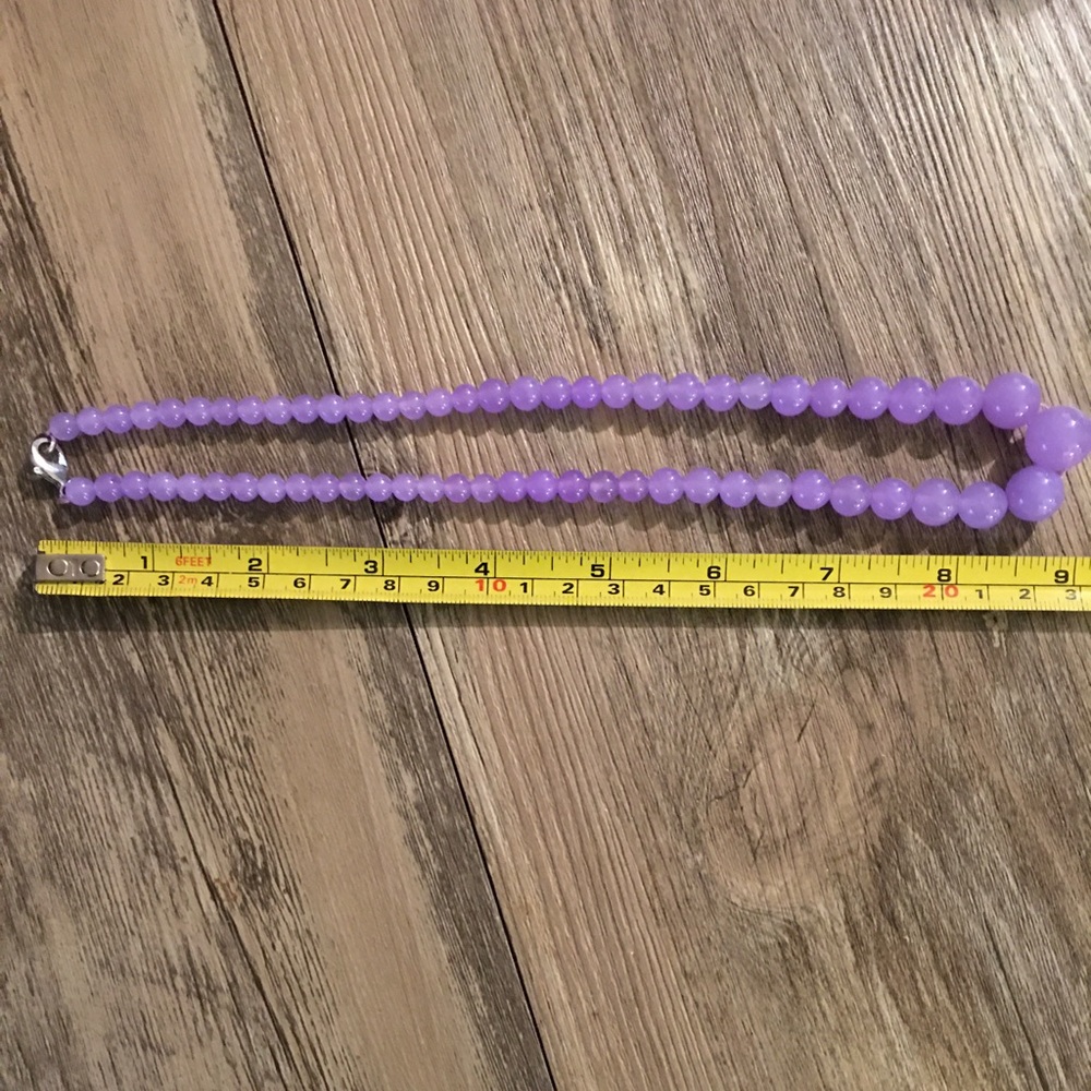India Jade Necklace - Lavendar